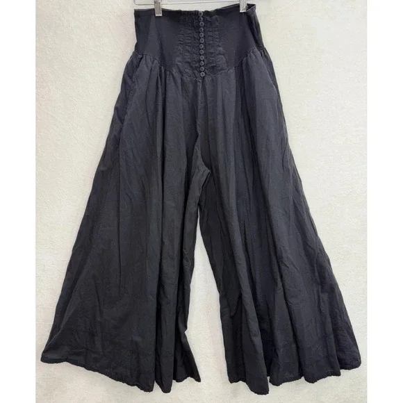 Vintage Luna Luz Women's Corset Waist Wide Leg Palazzo Pants Size Small - Picture 1 of 8